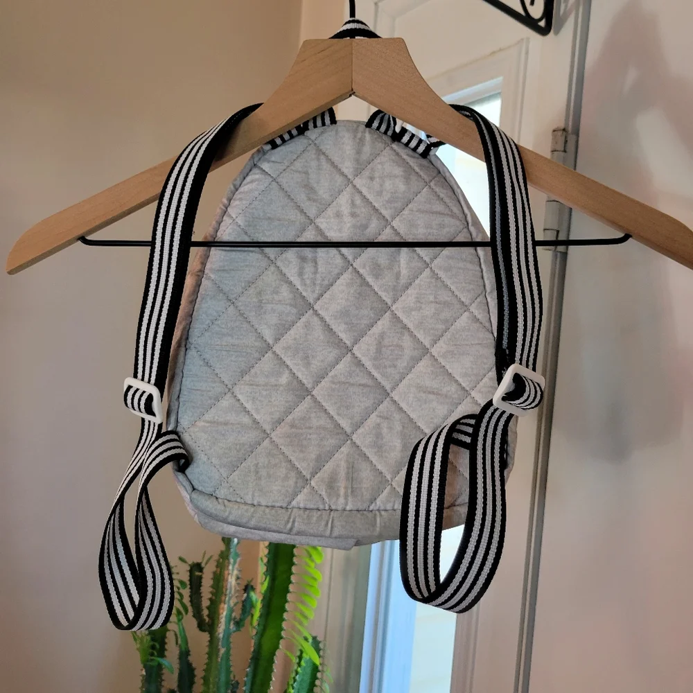 Adidas Mini Grey And Black Backpack‎